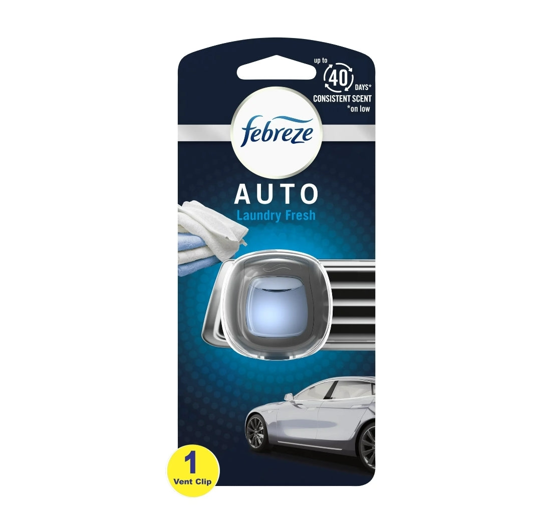 Febreze Car Odor-Fighting Air Freshener Vent Clip, 1 Ct