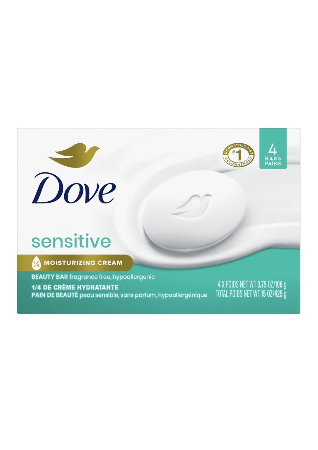 Dove Sensitive, 4 count
