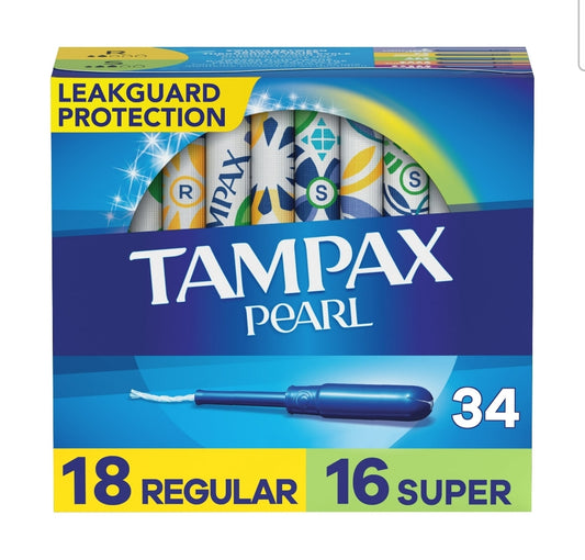 Tampax Pearl Tampons Duo Multipack with LeakGuard Braid