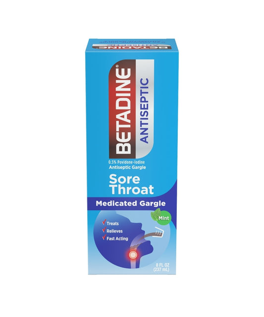 Betadine Antiseptic Sore Throat Gargle, 8-Ounce Bottle