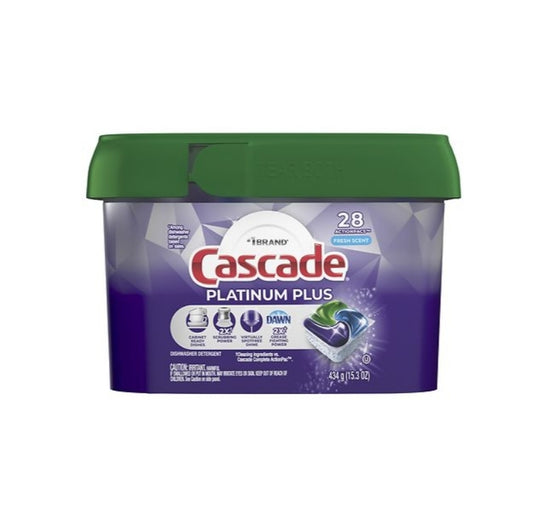 Cascade Platinum Plus Action Pacs Dishwasher Detergent