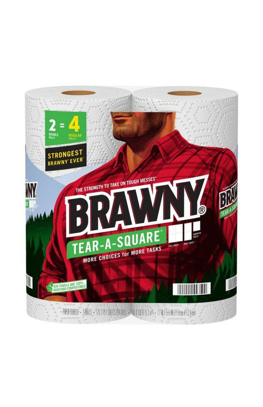 3 Pack Brawny Bundle (6 Double Rolls)